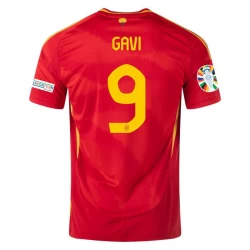Gavi #9 Spanje Voetbalshirt EK 2024 Thuistenue Heren