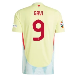 Gavi #9 Spanje Voetbalshirt EK 2024 Uittenue Heren