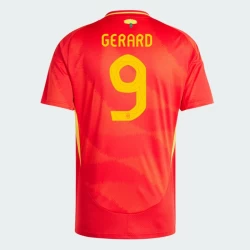 Gerard #9 Spanje Voetbalshirt EK 2024 Thuistenue Heren