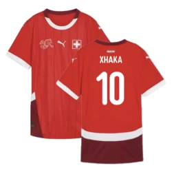 Granit Xhaka #10 Zwitserland Voetbalshirt EK 2024 Thuistenue Heren
