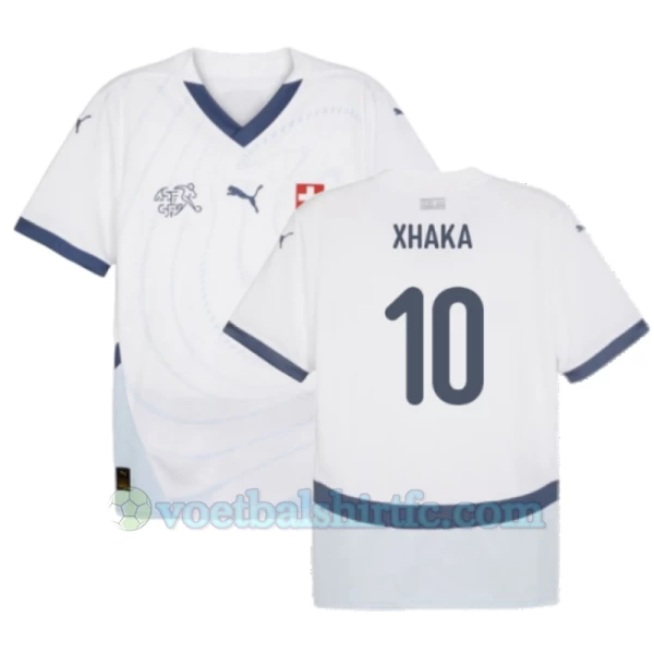 Granit Xhaka #10 Zwitserland Voetbalshirt EK 2024 Uittenue Heren