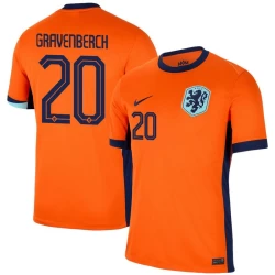 Gravenberch #20 Nederlands Voetbalshirt EK 2024 Thuistenue Heren