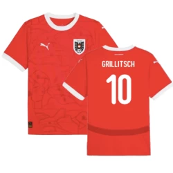 Grillitsch #10 Oostenrijk Voetbalshirt EK 2024 Thuistenue Heren