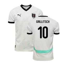 Grillitsch #10 Oostenrijk Voetbalshirt EK 2024 Uittenue Heren