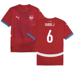 Gudelj #6 Servië Voetbalshirt EK 2024 Thuistenue Heren