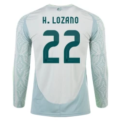 H. Lozano #22 Mexico Voetbalshirt Copa America 2024 Uittenue Heren Lange Mouw