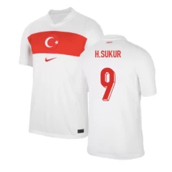 H.Sukur #9 Turkije Voetbalshirt EK 2024 Thuistenue Heren
