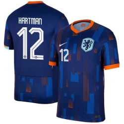 Hartman #12 Nederlands Voetbalshirt EK 2024 Uittenue Heren