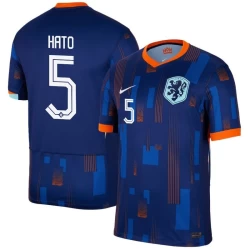 Hato #5 Nederlands Voetbalshirt EK 2024 Uittenue Heren