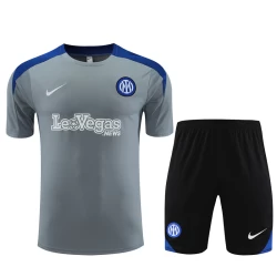 Inter Milan Trainings T-Shirt Set 2024-25 Grijs