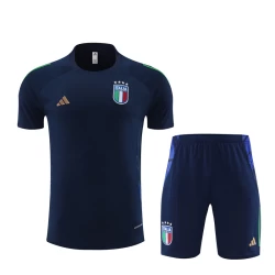Italië Trainings T-Shirt Set 2024-25 Blauw
