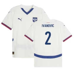 Ivanovic #2 Servië Voetbalshirt EK 2024 Uittenue Heren