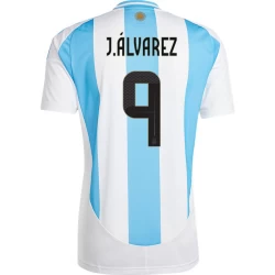 J. Alvarez #9 Argentinië Voetbalshirt Copa America 2024 Thuistenue Heren