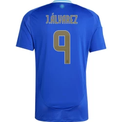 J. Alvarez #9 Argentinië Voetbalshirt Copa America 2024 Uittenue Heren