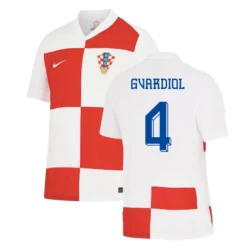 Josko Gvardiol #4 Kroatië Voetbalshirt EK 2024 Thuistenue Heren