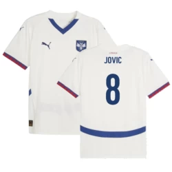 Jovic #8 Servië Voetbalshirt EK 2024 Uittenue Heren