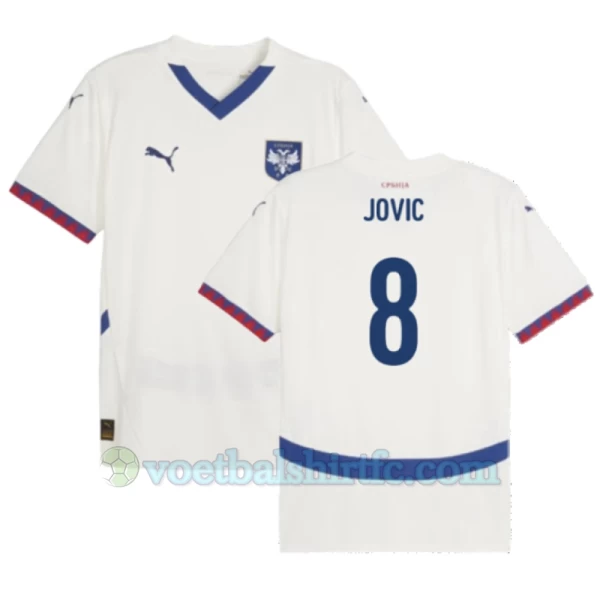 Jovic #8 Servië Voetbalshirt EK 2024 Uittenue Heren