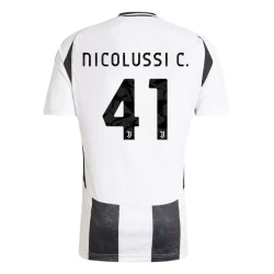 Juventus FC Nicolussi C. #41 Voetbalshirt 2024-25 Thuistenue Heren