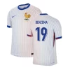 Karim Benzema #19 Frankrijk Voetbalshirt EK 2024 Uittenue Heren