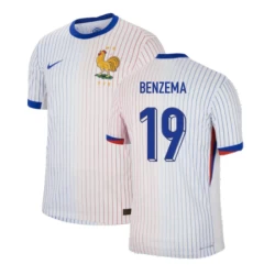 Karim Benzema #19 Frankrijk Voetbalshirt EK 2024 Uittenue Heren