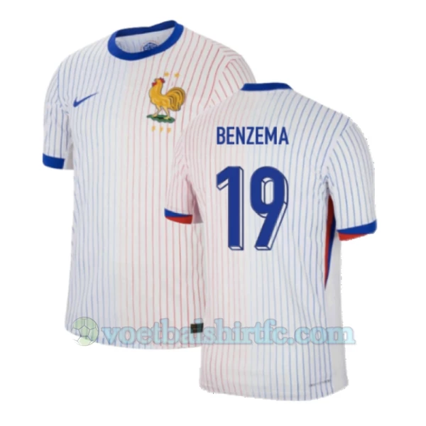 Karim Benzema #19 Frankrijk Voetbalshirt EK 2024 Uittenue Heren