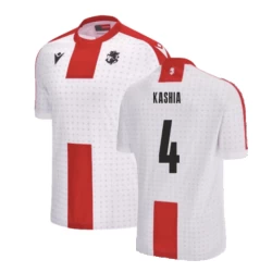 Kashia #4 Georgia Voetbalshirt EK 2024 Thuistenue Heren