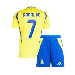 Kinderen Al-Nassr FC Cristiano Ronaldo #7 Voetbalshirt 2024-25 Thuistenue (+ Korte Broeke)