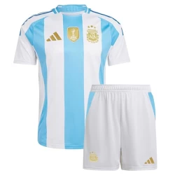 Kinderen Argentinië Voetbalshirt Copa America 2024 Thuistenue (+ Korte Broeke)
