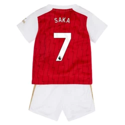 Kinderen Arsenal FC Bukayo Saka #7 Voetbalshirt 2023-24 Thuistenue (+ Korte Broeke)