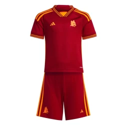 Kinderen AS Roma Voetbalshirt 2023-24 Thuistenue (+ Korte Broeke)
