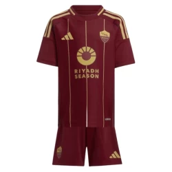 Kinderen AS Roma Voetbalshirt 2024-25 Thuistenue (+ Korte Broeke)