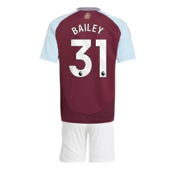 Kinderen Aston Villa Bailey #31 Voetbalshirt 2024-25 Thuistenue (+ Korte Broeke)