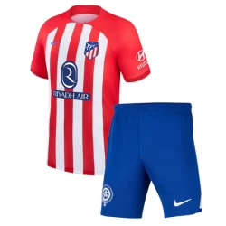 Kinderen Atlético Madrid Voetbalshirt 2023-24 Thuistenue (+ Korte Broeke)