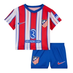 Kinderen Atlético Madrid Voetbalshirt 2024-25 Thuistenue (+ Korte Broeke)
