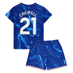 Kinderen Chelsea FC Chilwell #21 Voetbalshirt 2024-25 Thuistenue (+ Korte Broeke)