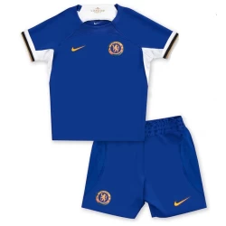 Kinderen Chelsea FC Voetbalshirt 2023-24 Thuistenue (+ Korte Broeke)