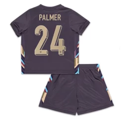 Kinderen Cole Palmer #24 Engeland Voetbalshirt EK 2024 Uittenue (+ Korte Broeke)