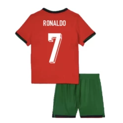 Kinderen Cristiano Ronaldo #7 Portugal Voetbalshirt EK 2024 Thuistenue (+ Korte Broeke)