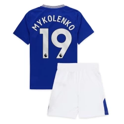 Kinderen Everton FC Mykolenko #19 Voetbalshirt 2024-25 Thuistenue (+ Korte Broeke)