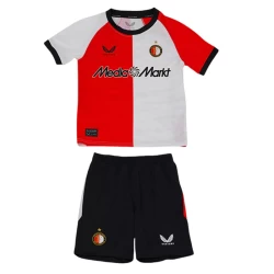 Kinderen Feyenoord Voetbalshirt 2024-25 Thuistenue (+ Korte Broeke)