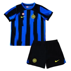Kinderen Inter Milan Voetbalshirt 2023-24 Thuistenue (+ Korte Broeke)