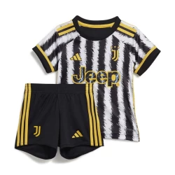 Kinderen Juventus FC Voetbalshirt 2023-24 Thuistenue (+ Korte Broeke)