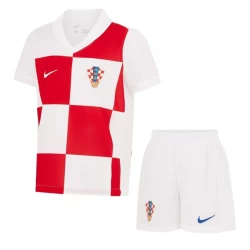 Kinderen Kroatië Voetbalshirt EK 2024 Thuistenue (+ Korte Broeke)