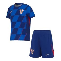 Kinderen Kroatië Voetbalshirt EK 2024 Uittenue (+ Korte Broeke)