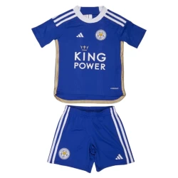 Kinderen Leicester City Voetbalshirt 2023-24 Thuistenue (+ Korte Broeke)