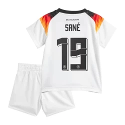 Kinderen Leroy Sané #19 Duitsland Voetbalshirt EK 2024 Thuistenue (+ Korte Broeke)