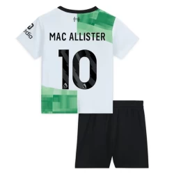 Kinderen Liverpool FC Voetbalshirt 2023-24 Mac Allister #10 Uittenue (+ Korte Broeke)