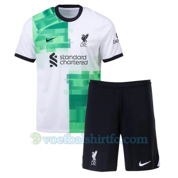 Kinderen Liverpool FC Voetbalshirt 2023-24 Uittenue (+ Korte Broeke)