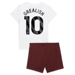 Kinderen Manchester City Voetbalshirt 2023-24 Jack Grealish #10 Uittenue (+ Korte Broeke)