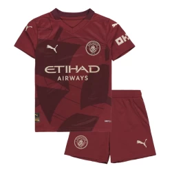 Kinderen Manchester City Voetbalshirt 2024-25 Thirdtenue (+ Korte Broeke)